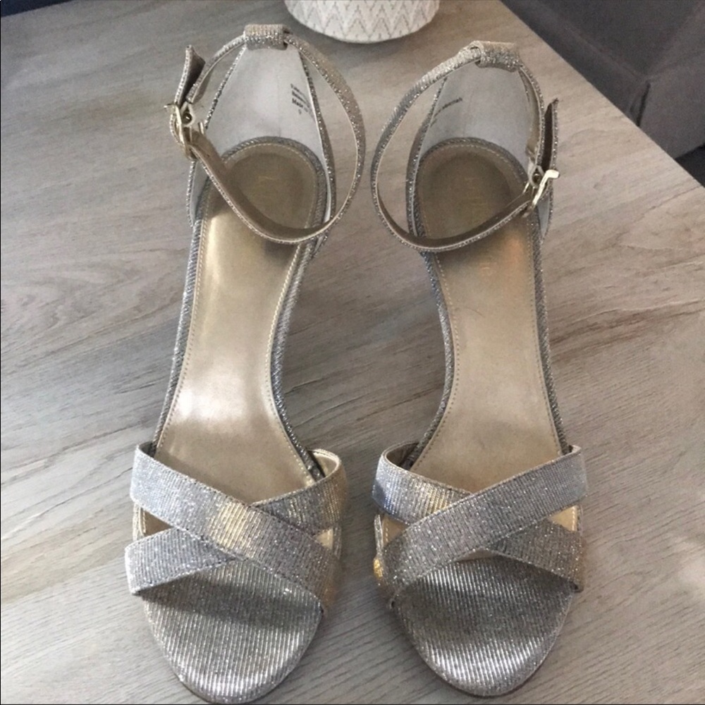 Gold shimmery sandals